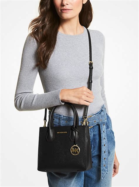 michael kors mercer crossbody black|michael kors pebble leather crossbody.